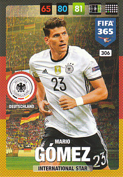 Mario Gomez Germany 2017 FIFA 365 International Star #306